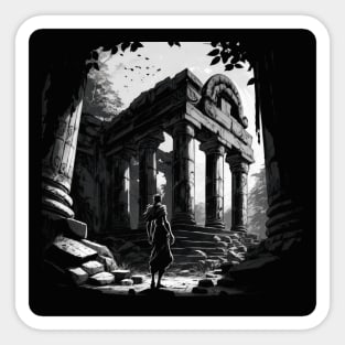 Discovering Ancient Ruins Sticker